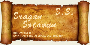 Dragan Solomun vizit kartica